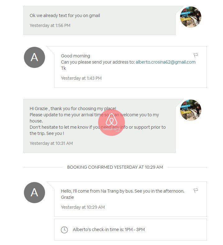 Luôn chat với khách trên Airbnb càng sớm càng tốt